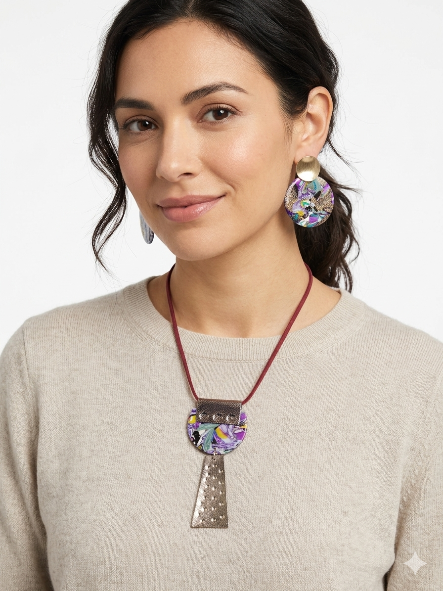 Conjunto aros y collar